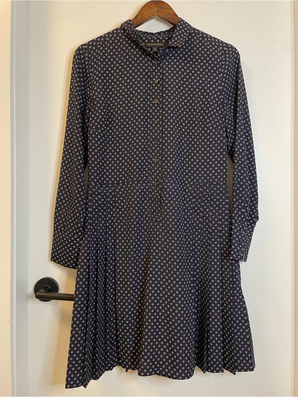 Banana Republic Navy Long Sleeve Dress size 10 petite